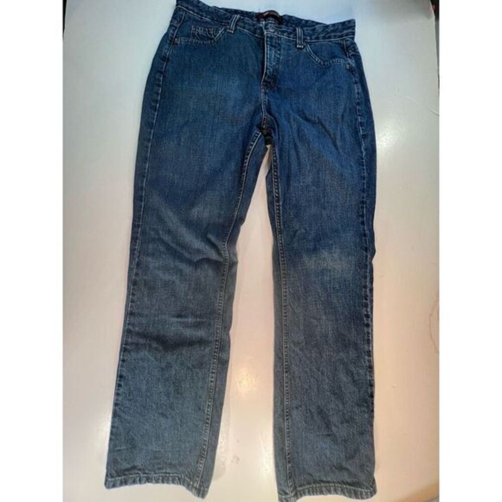 LEE Ultimate 5 Riveted womens straight jeans size 14 M Medium cotton W34 L32 - Picture 2 of 11